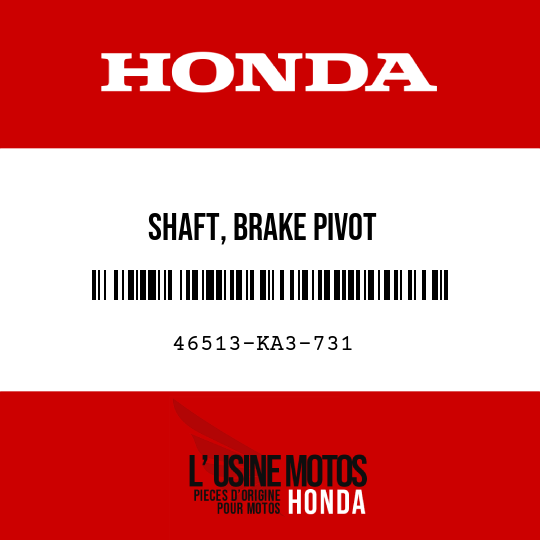 image de 46513-KA3-731 SHAFT, BRAKE PIVOT