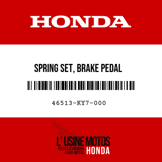 image de 46513-KY7-000 SPRING SET, BRAKE PEDAL