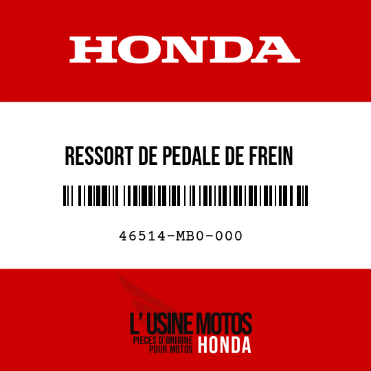 image de 46514-MB0-000 RESSORT DE PEDALE DE FREIN