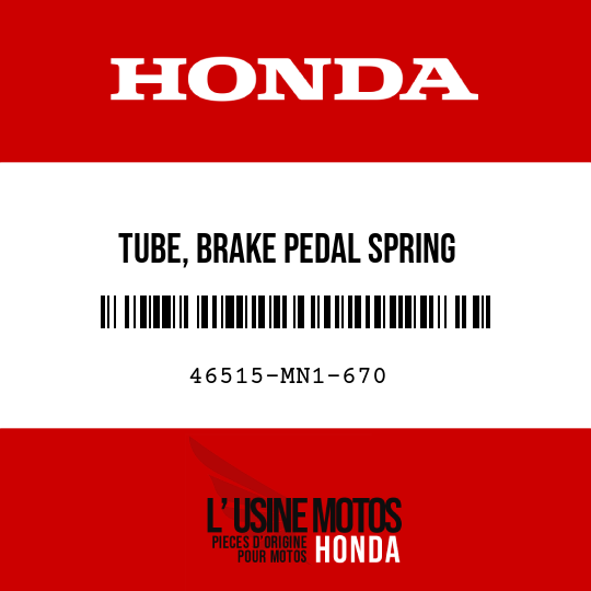 image de 46515-MN1-670 TUBE, BRAKE PEDAL SPRING