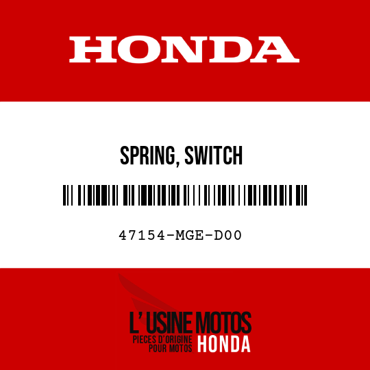 image de 47154-MGE-D00 SPRING, SWITCH