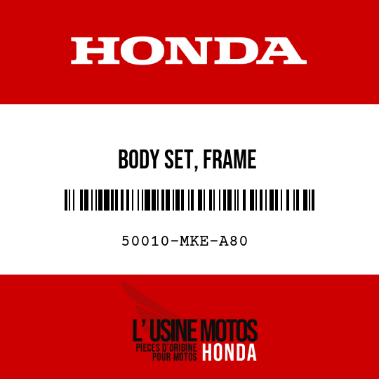image de 50010-MKE-A80 BODY SET, FRAME