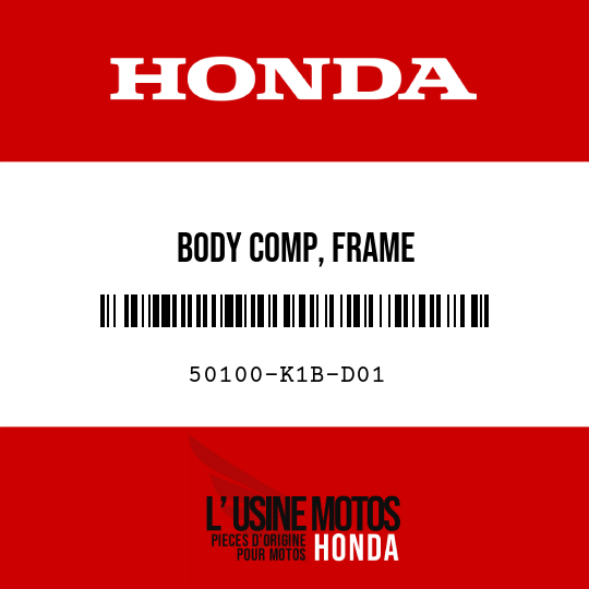 image de 50100-K1B-D01 BODY COMP, FRAME
