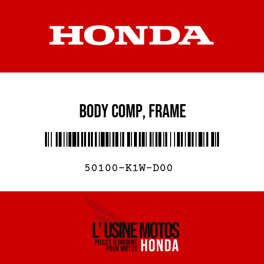 image de 50100-K1W-D00 BODY COMP, FRAME