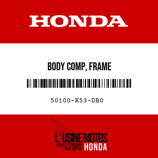 image de 50100-K53-DB0 BODY COMP, FRAME