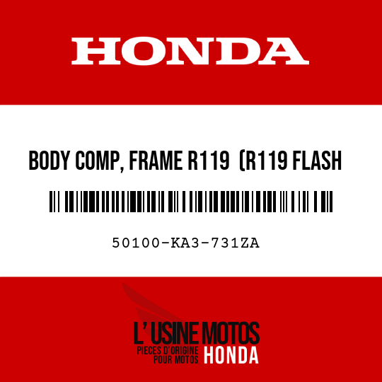 image de 50100-KA3-731ZA BODY COMP, FRAME R119  (R119 FLASH RED)