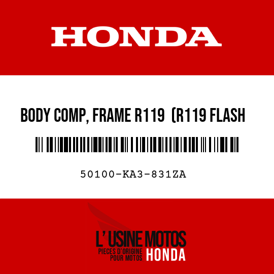 image de 50100-KA3-831ZA BODY COMP, FRAME R119  (R119 FLASH RED)