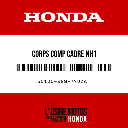image de 50100-KBG-770ZA CORPS COMP CADRE NH1 