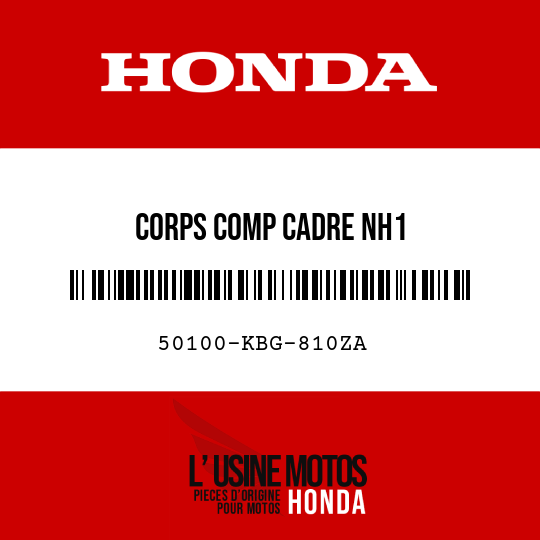 image de 50100-KBG-810ZA CORPS COMP CADRE NH1 