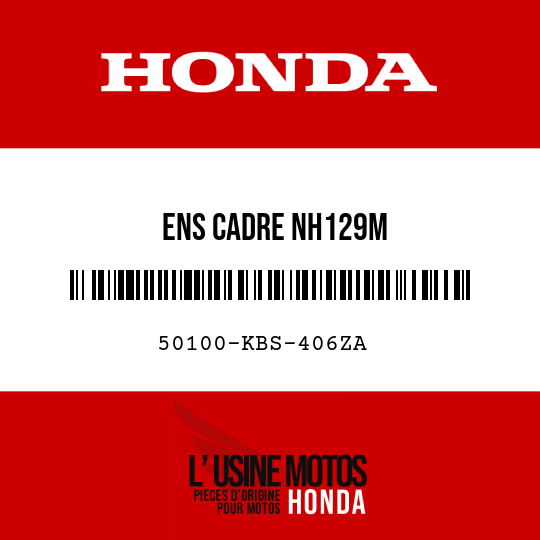 image de 50100-KBS-406ZA ENS CADRE NH129M 