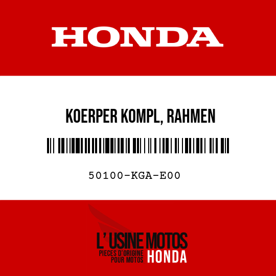 image de 50100-KGA-E00 KOERPER KOMPL, RAHMEN