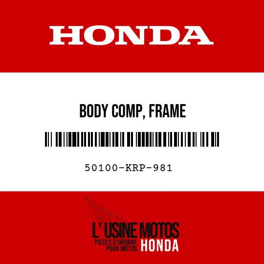 image de 50100-KRP-981 BODY COMP, FRAME