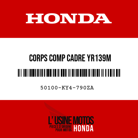 image de 50100-KY4-790ZA CORPS COMP CADRE YR139M 