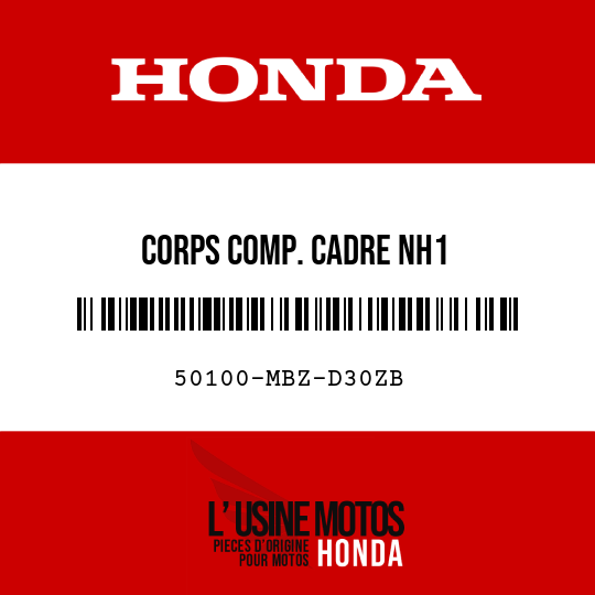 image de 50100-MBZ-D30ZB CORPS COMP. CADRE NH1 