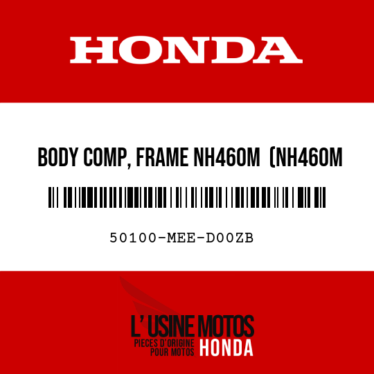 image de 50100-MEE-D00ZB BODY COMP, FRAME NH460M  (NH460M OMEGA SILVER METALLIC)