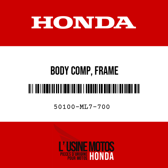 image de 50100-ML7-700 BODY COMP, FRAME
