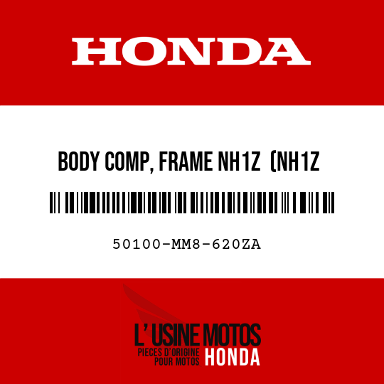 image de 50100-MM8-620ZA BODY COMP, FRAME NH1Z  (NH1Z BLACK-Z)