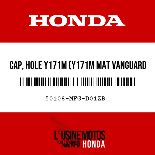 image de 50108-MFG-D01ZB CAP, HOLE Y171M (Y171M MAT VANGUARD BEIGE METALLIC)