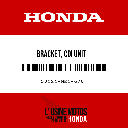 image de 50124-MEN-670 BRACKET, CDI UNIT
