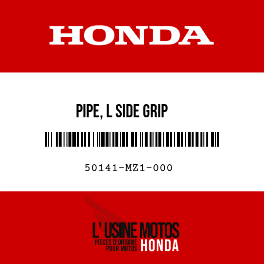 image de 50141-MZ1-000 PIPE, L SIDE GRIP