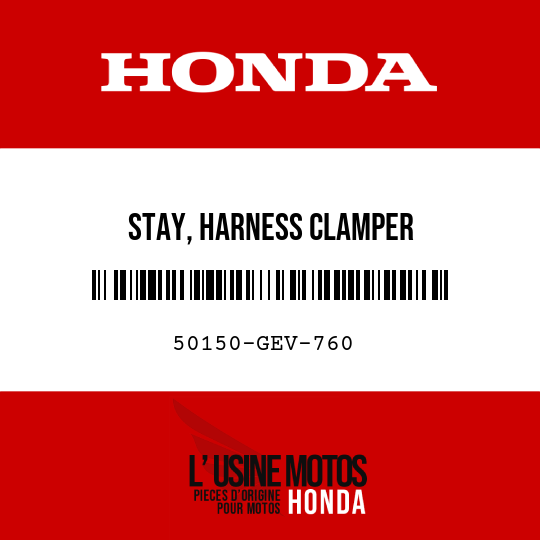 image de 50150-GEV-760 STAY, HARNESS CLAMPER