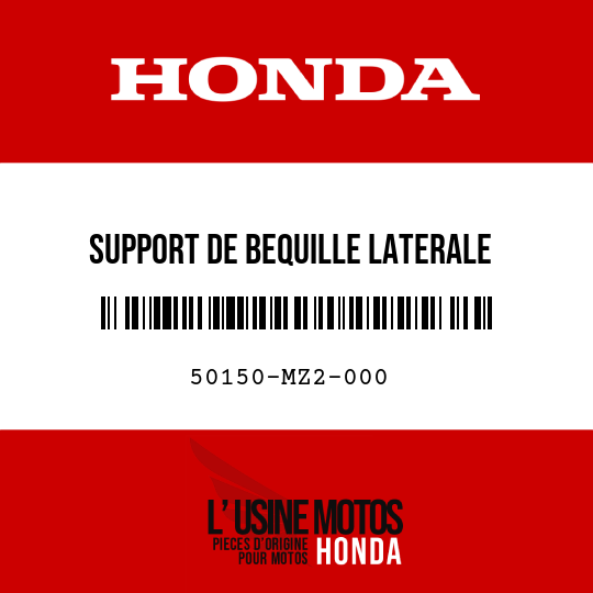 image de 50150-MZ2-000 SUPPORT DE BEQUILLE LATERALE