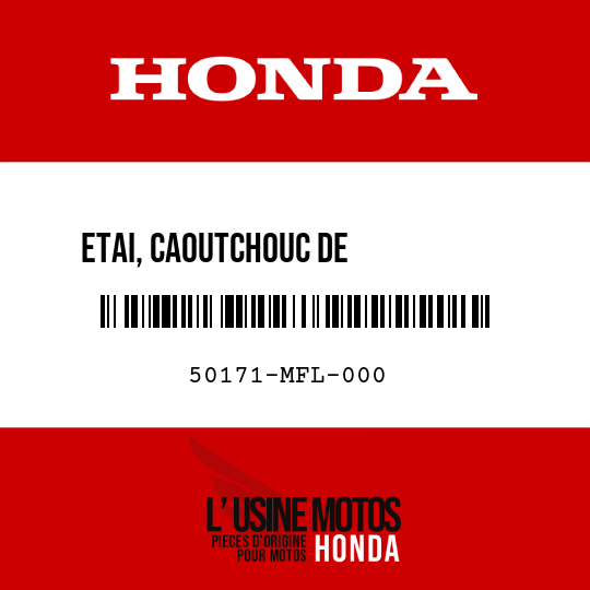 image de 50171-MFL-000 ETAI, CAOUTCHOUC DE           PROTECTEUR CALORIFUGE