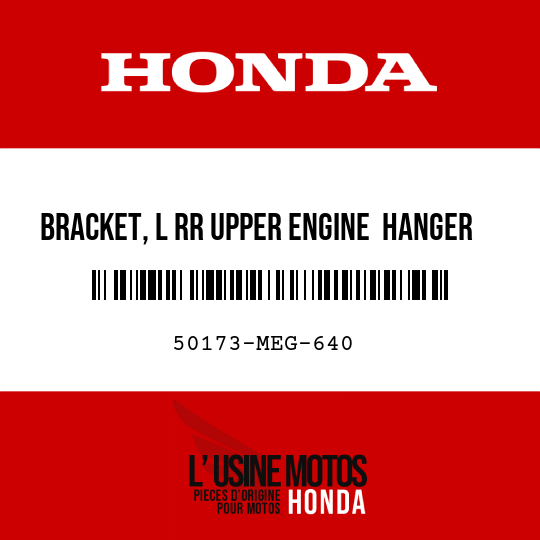 image de 50173-MEG-640 BRACKET, L RR UPPER ENGINE  HANGER