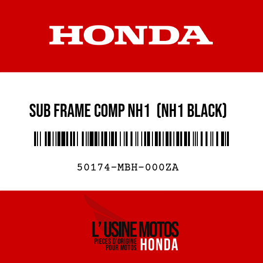 image de 50174-MBH-000ZA SUB FRAME COMP NH1  (NH1 BLACK)
