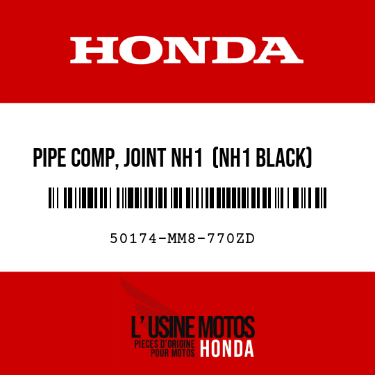 image de 50174-MM8-770ZD PIPE COMP, JOINT NH1  (NH1 BLACK)