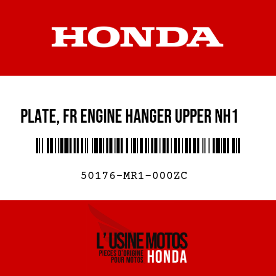image de 50176-MR1-000ZC PLATE, FR ENGINE HANGER UPPER NH1  (NH1 BLACK)