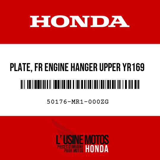 image de 50176-MR1-000ZG PLATE, FR ENGINE HANGER UPPER YR169  (YR169 KASHMIR BEIGE)