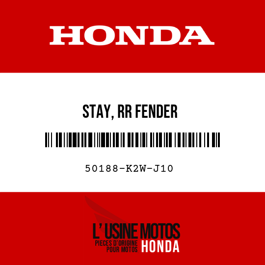 image de 50188-K2W-J10 STAY, RR FENDER
