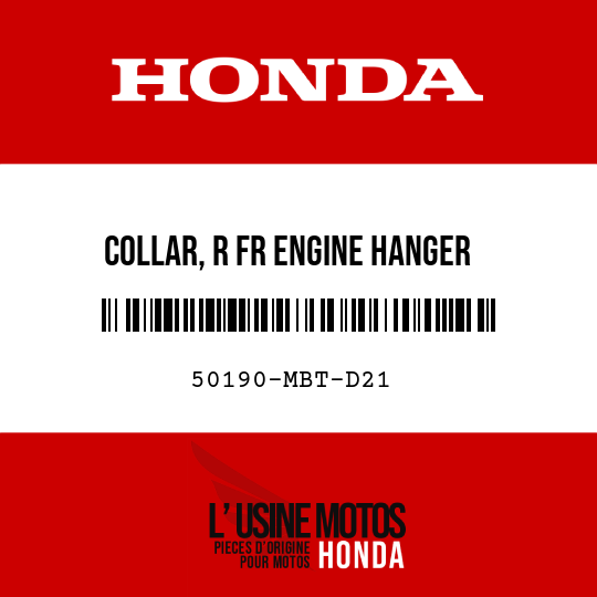 image de 50190-MBT-D21 COLLAR, R FR ENGINE HANGER