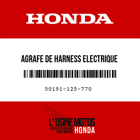 image de 50191-125-770 AGRAFE DE HARNESS ELECTRIQUE