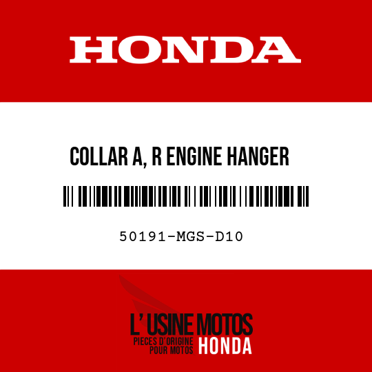image de 50191-MGS-D10 COLLAR A, R ENGINE HANGER