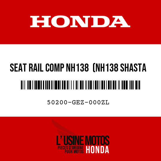 image de 50200-GEZ-000ZL SEAT RAIL COMP NH138  (NH138 SHASTA WHITE)