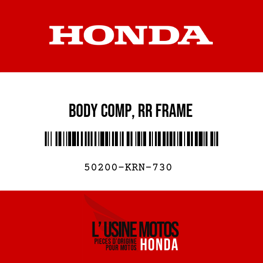 image de 50200-KRN-730 BODY COMP, RR FRAME