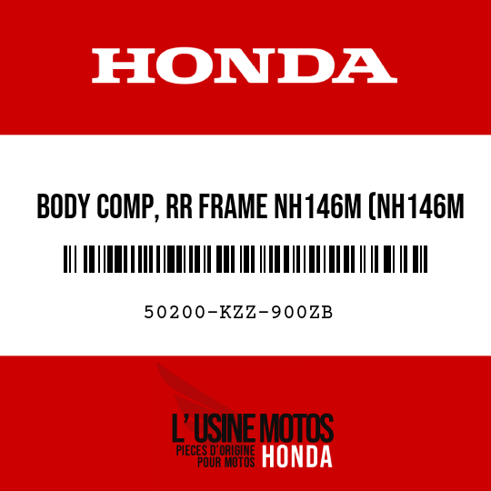 image de 50200-KZZ-900ZB BODY COMP, RR FRAME NH146M (NH146M ACCURATE SILVER METALLIC)