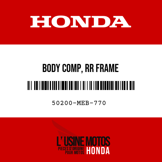 image de 50200-MEB-770 BODY COMP, RR FRAME