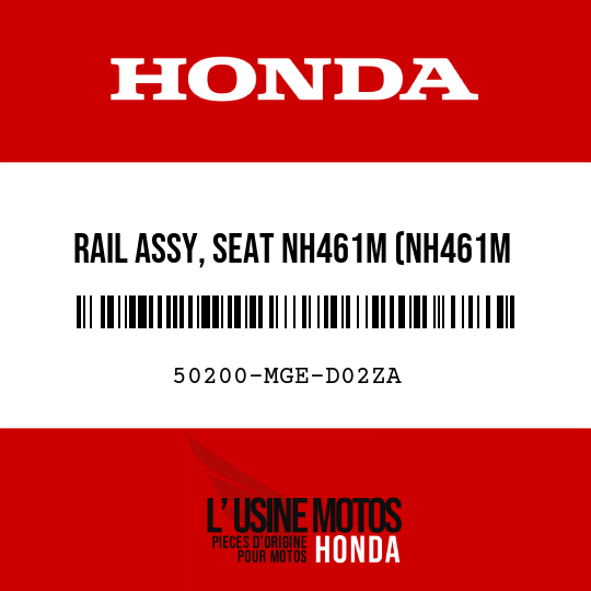 image de 50200-MGE-D02ZA RAIL ASSY, SEAT NH461M (NH461M TEMPLE BLACK METALLIC)
