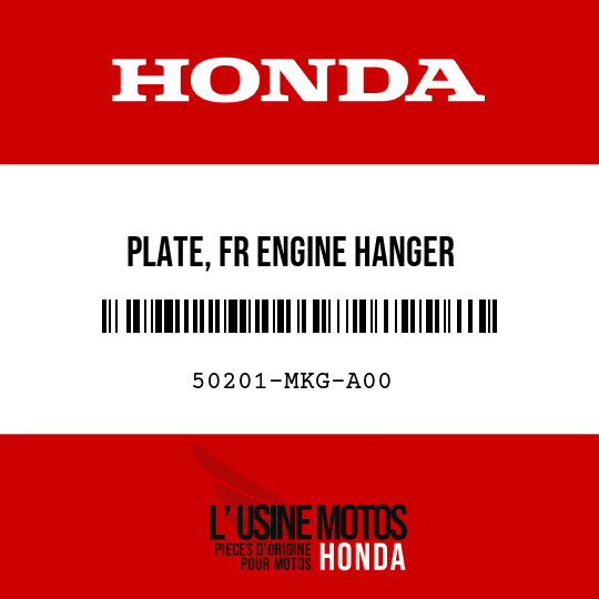 image de 50201-MKG-A00 PLATE, FR ENGINE HANGER
