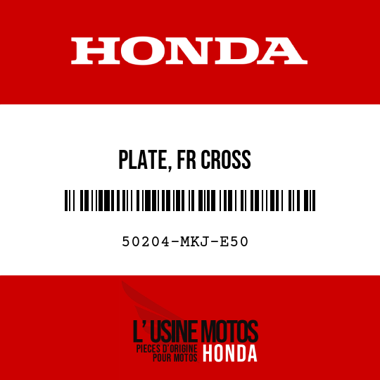 image de 50204-MKJ-E50 PLATE, FR CROSS