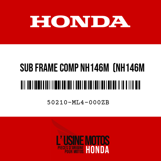image de 50210-ML4-000ZB SUB FRAME COMP NH146M  (NH146M ACCURATE SILVER METALLIC)