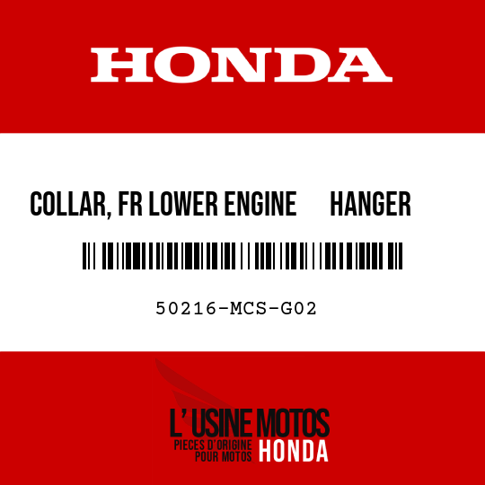 image de 50216-MCS-G02 COLLAR, FR LOWER ENGINE      HANGER