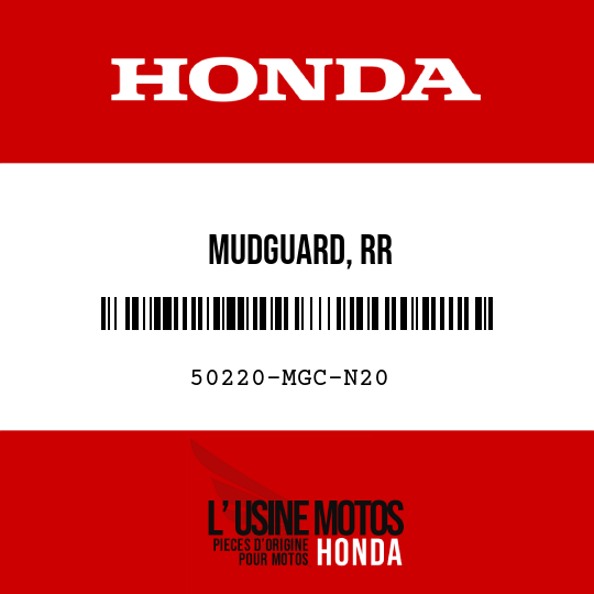 image de 50220-MGC-N20 MUDGUARD, RR