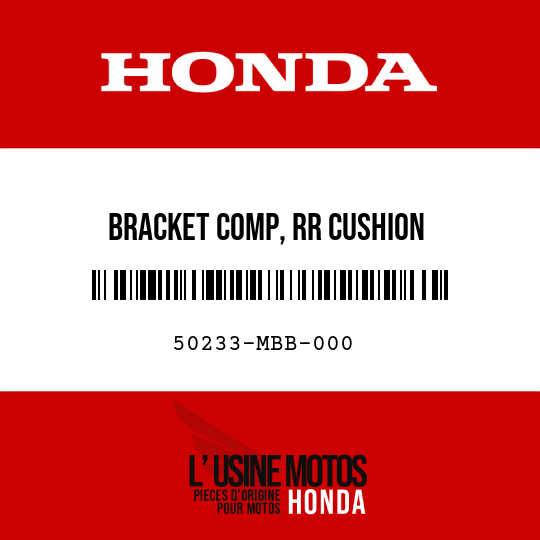 image de 50233-MBB-000 BRACKET COMP, RR CUSHION