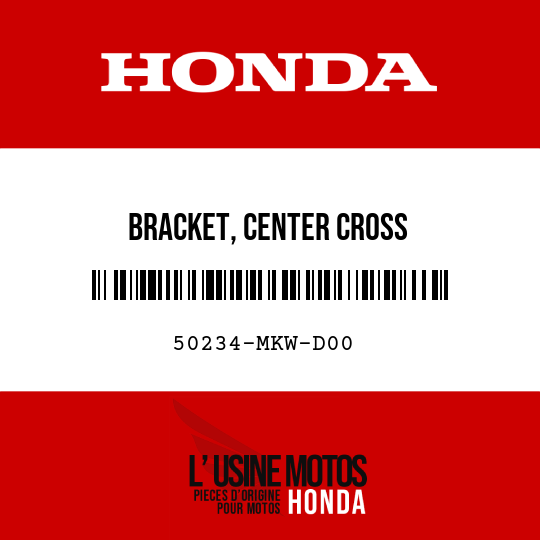 image de 50234-MKW-D00 BRACKET, CENTER CROSS