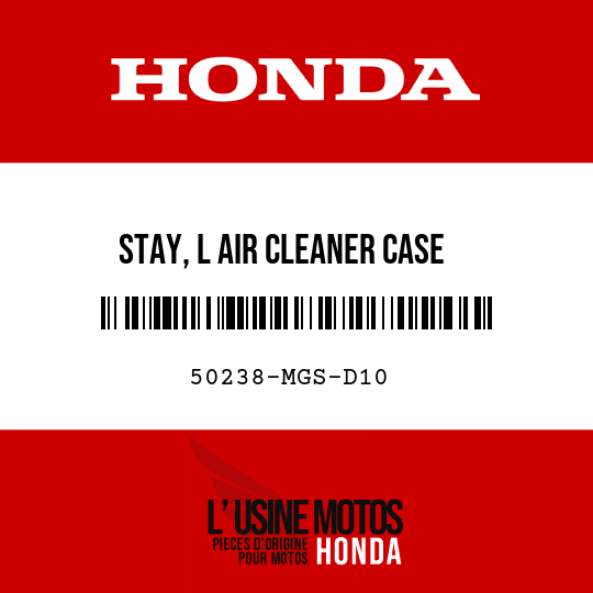 image de 50238-MGS-D10 STAY, L AIR CLEANER CASE