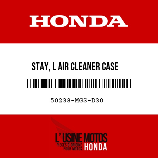image de 50238-MGS-D30 STAY, L AIR CLEANER CASE